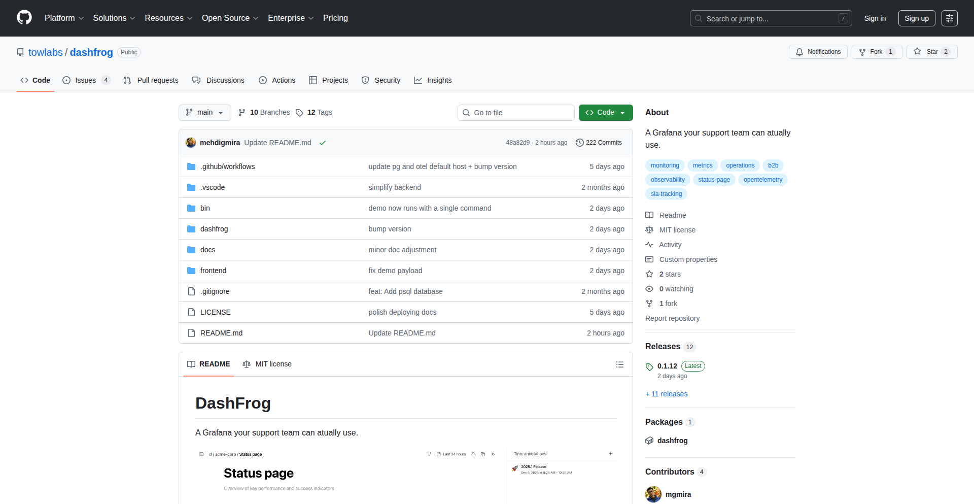 DashFrog: 业务流洞察引擎