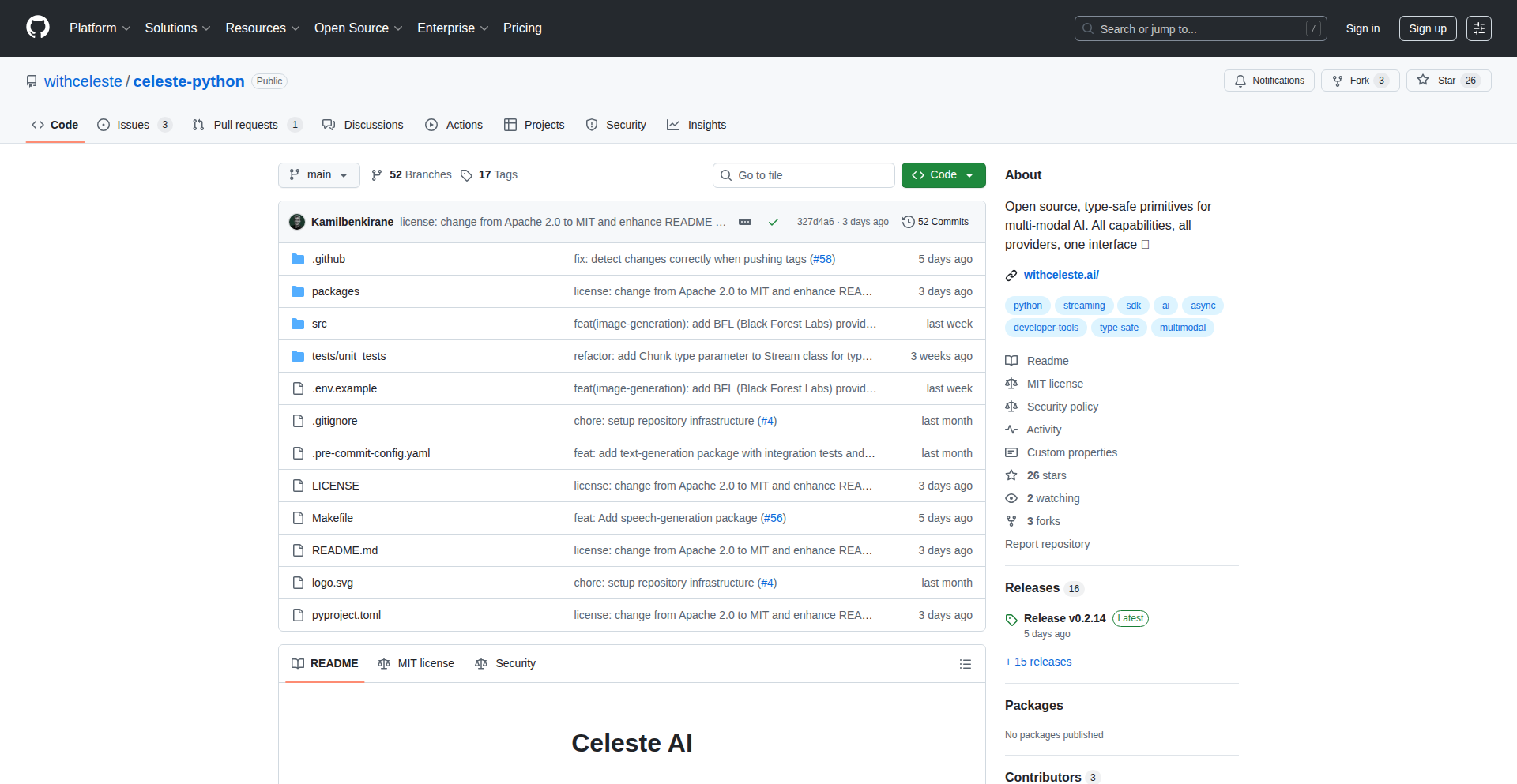 Celeste: AI能力集线器
