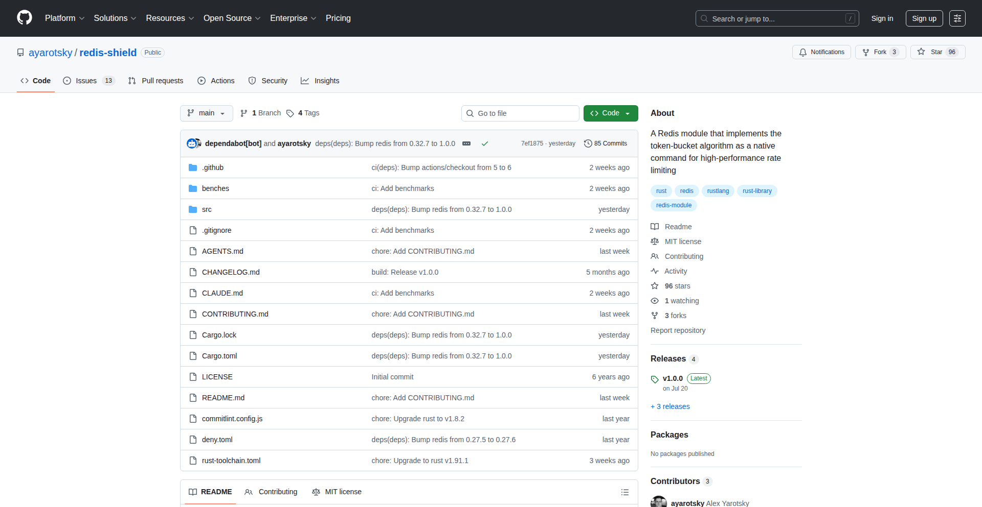 Redis 盾:Rust 驱动的 Redis 限流引擎