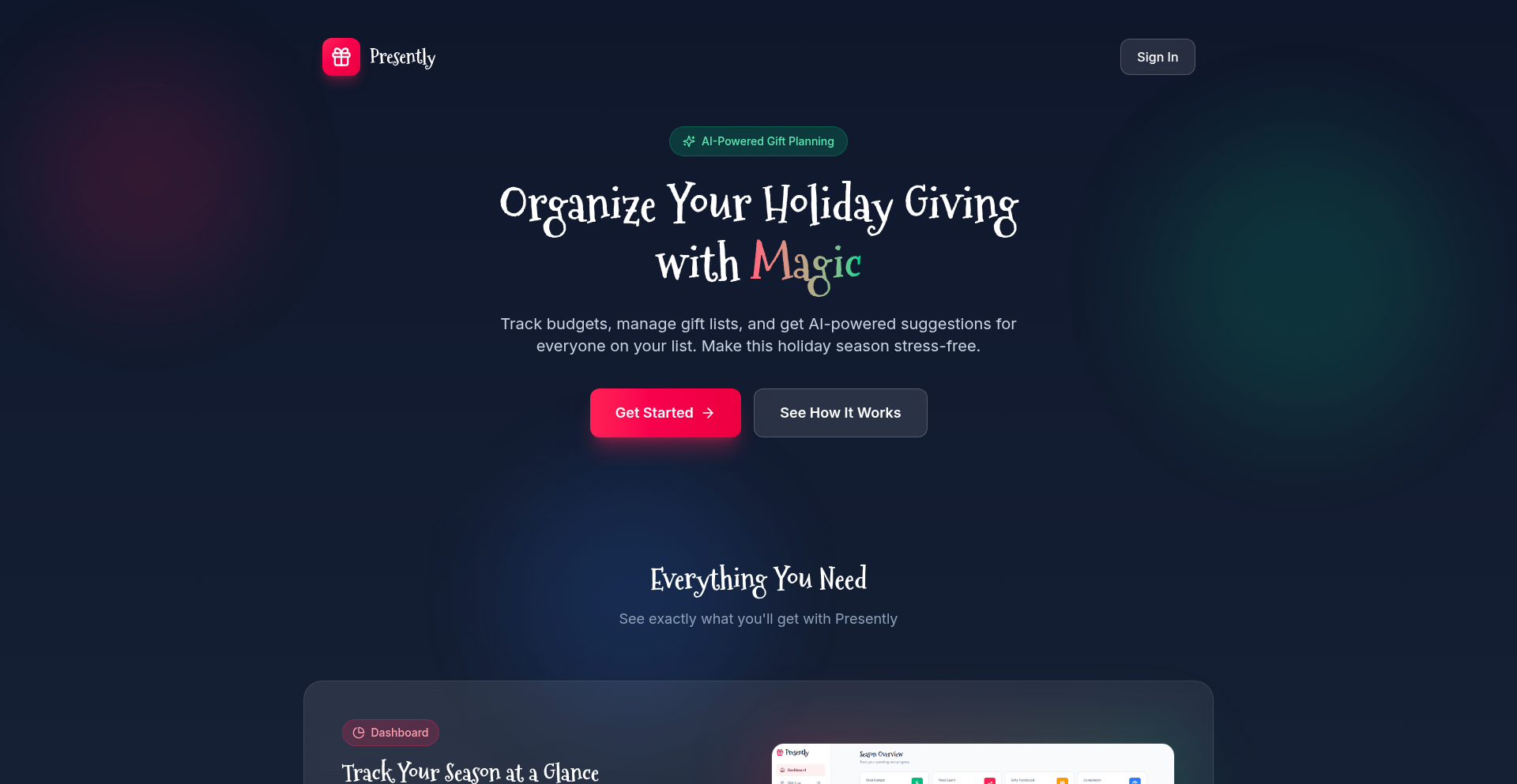 Presently: 智能礼品规划师