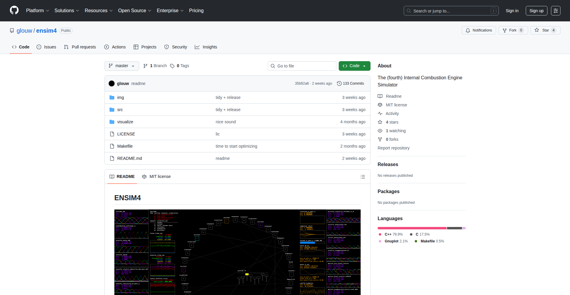 C语言内燃机模拟器