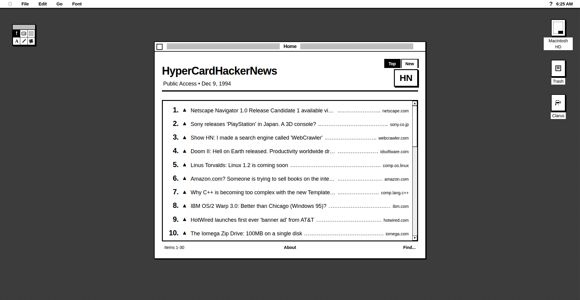 Gemini 94: 模拟90年代HyperCard的HN体验
