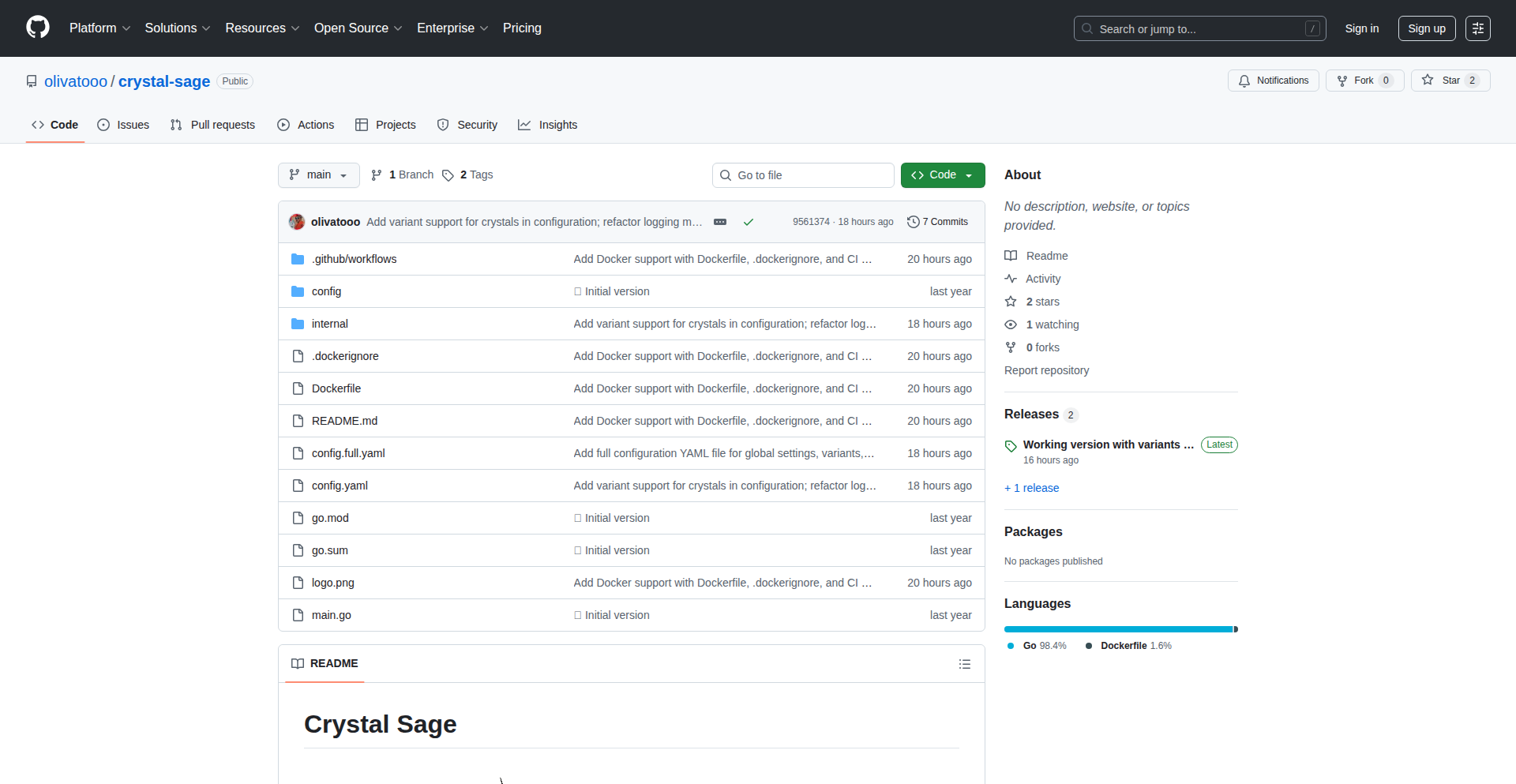 Crystal Sage: 极简多平台日志通知代理
