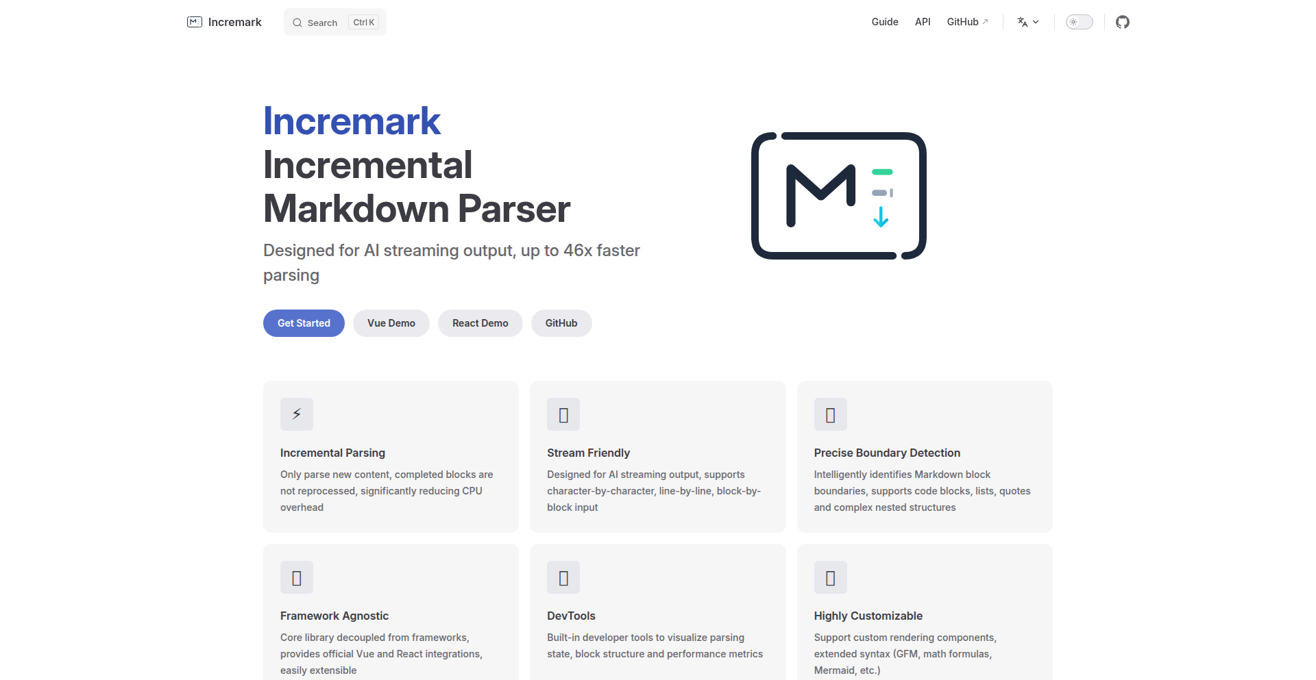 AIストリーム向け高速Markdownパーサー「Incremark」