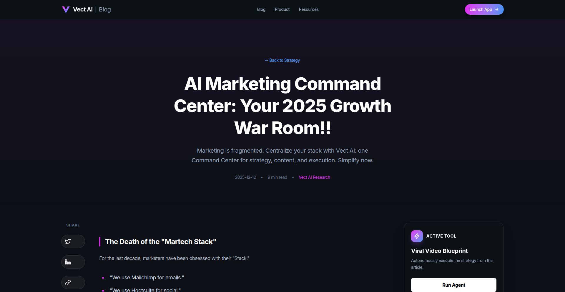 Vect AI：营销活动的自主操作系统