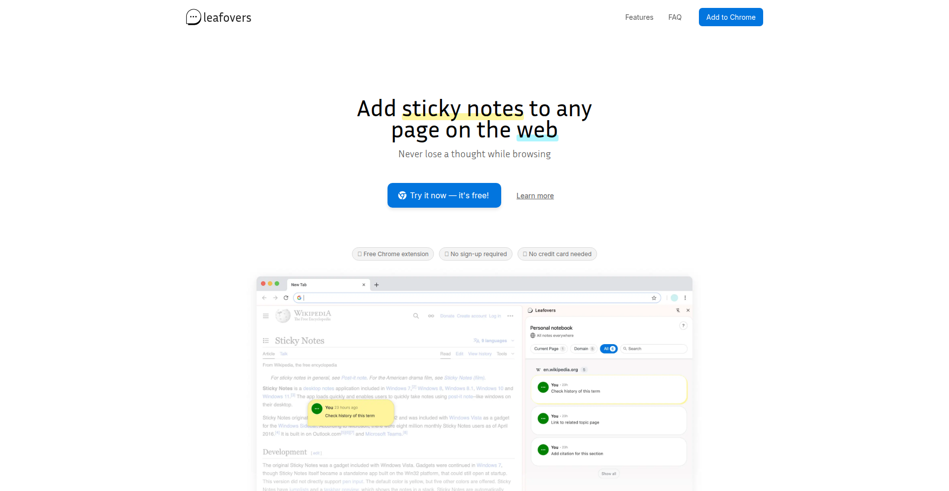WebPageStickyNoteLauncher