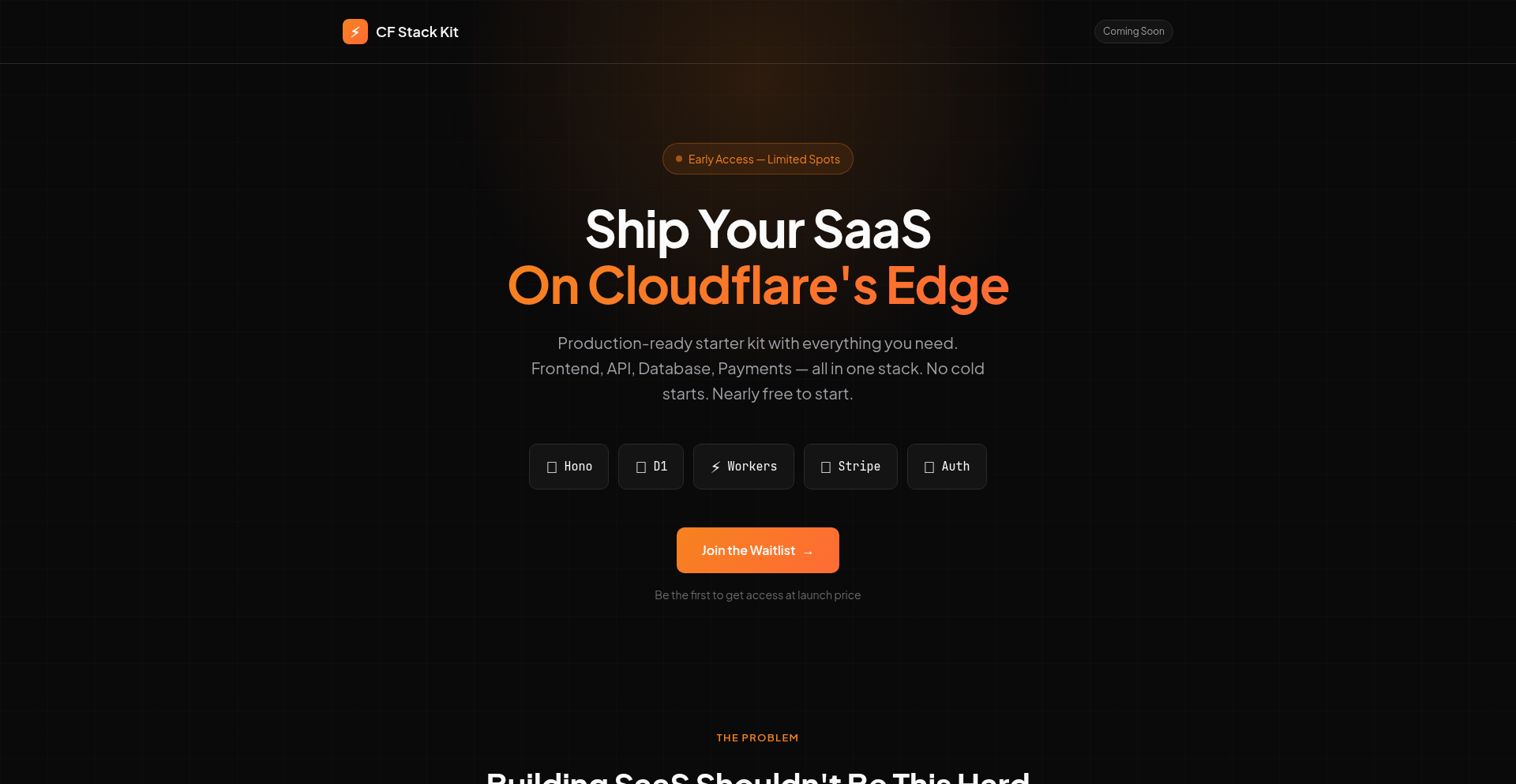 Cloudflareフルスタックスターターキット（Hono+D1+Stripe）
