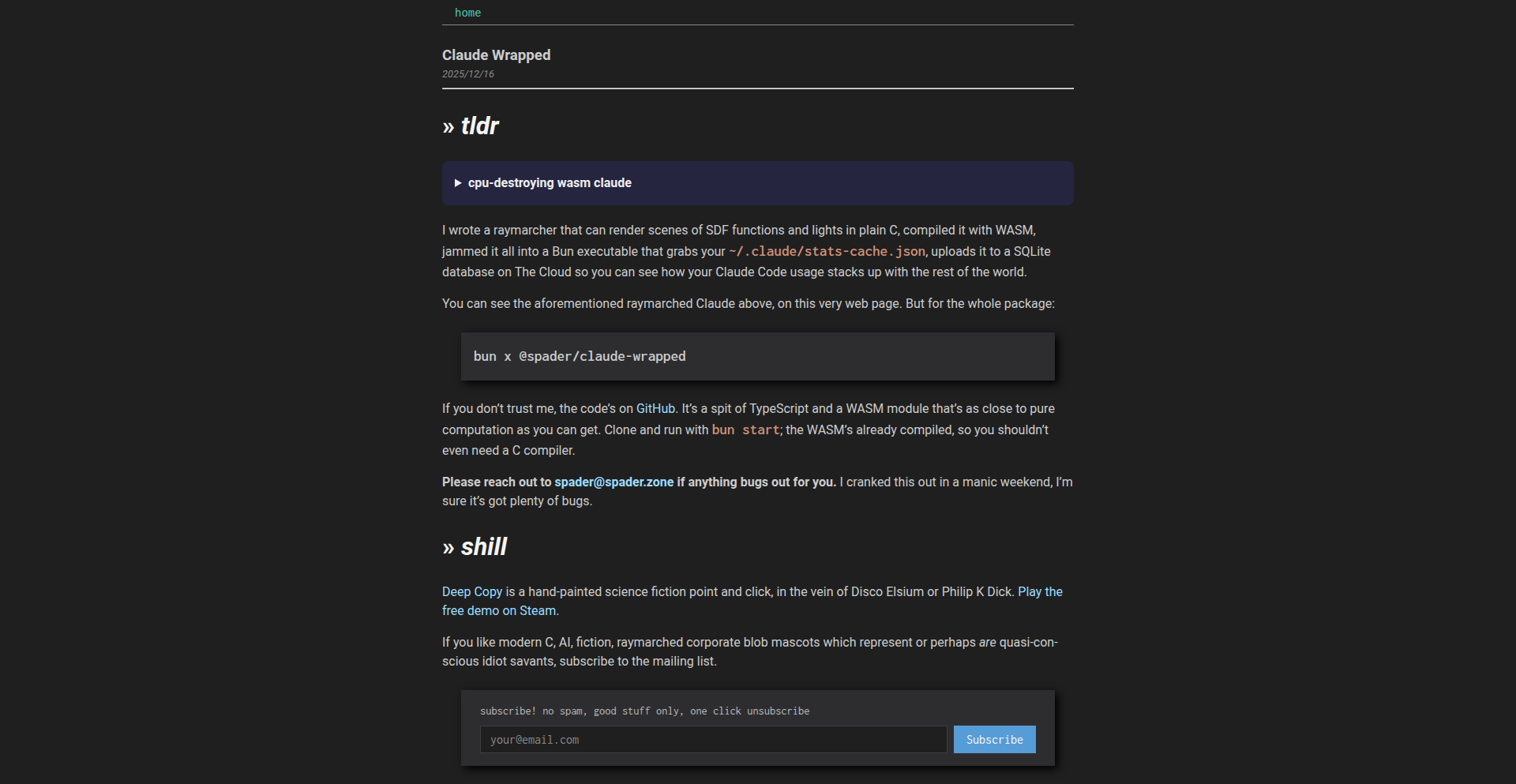 Santa Claude - 冬季的终端3D渲染器与AI使用统计