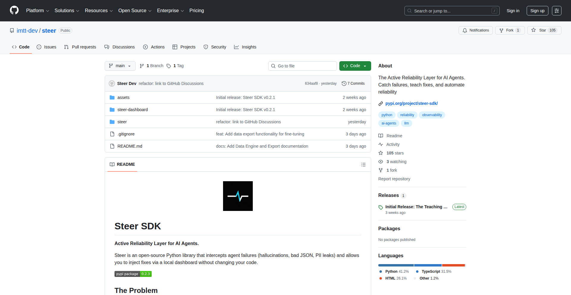 Steer AIエージェント安定化レイヤー