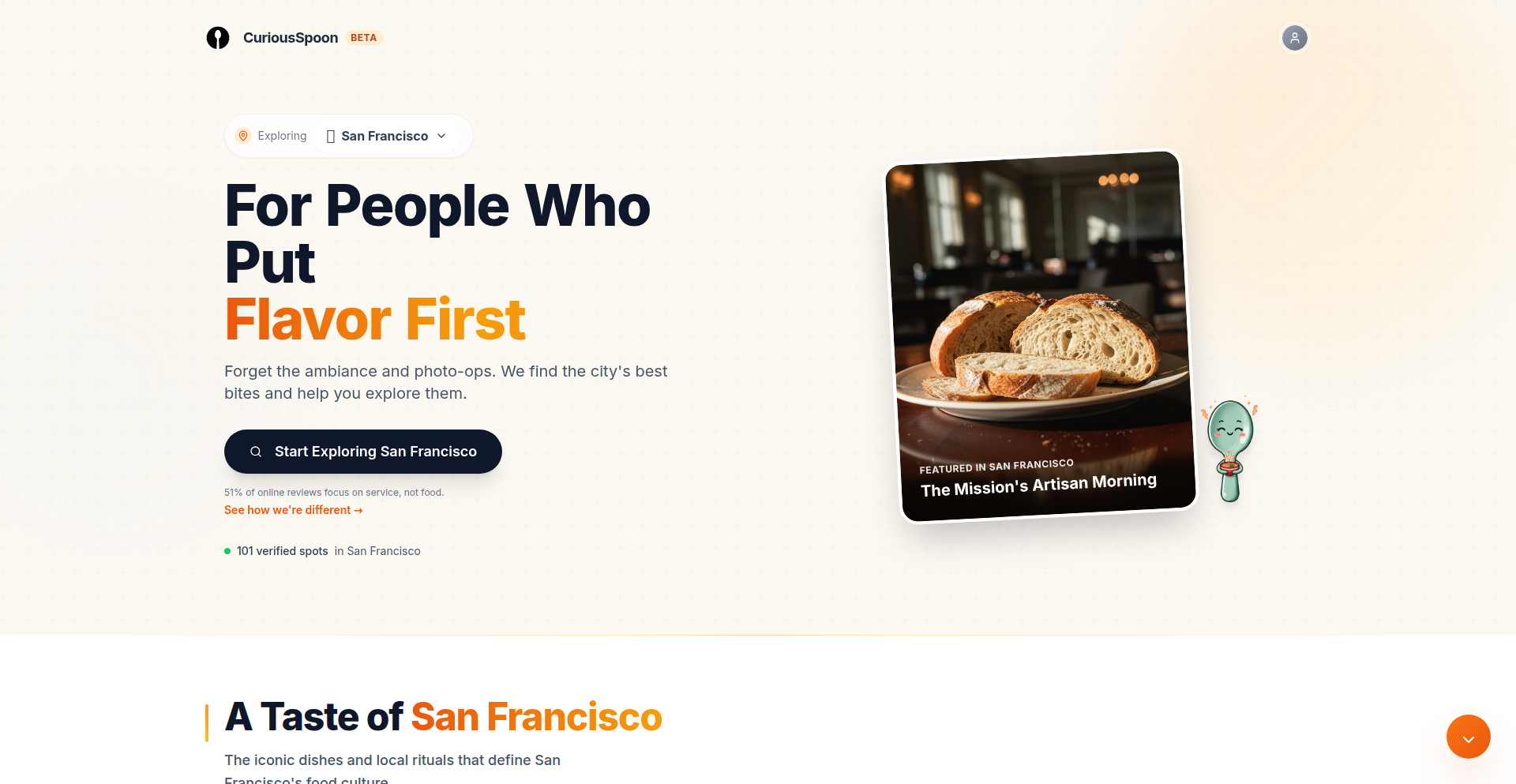 CuriousSpoon: Local Food Intel Engine