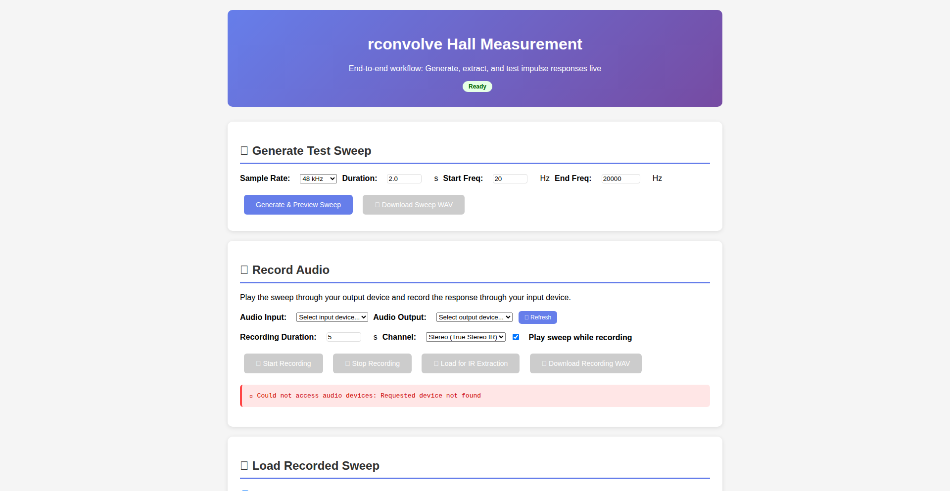 Rconvolve: WebAssembly リアルタイム音響処理エンジン