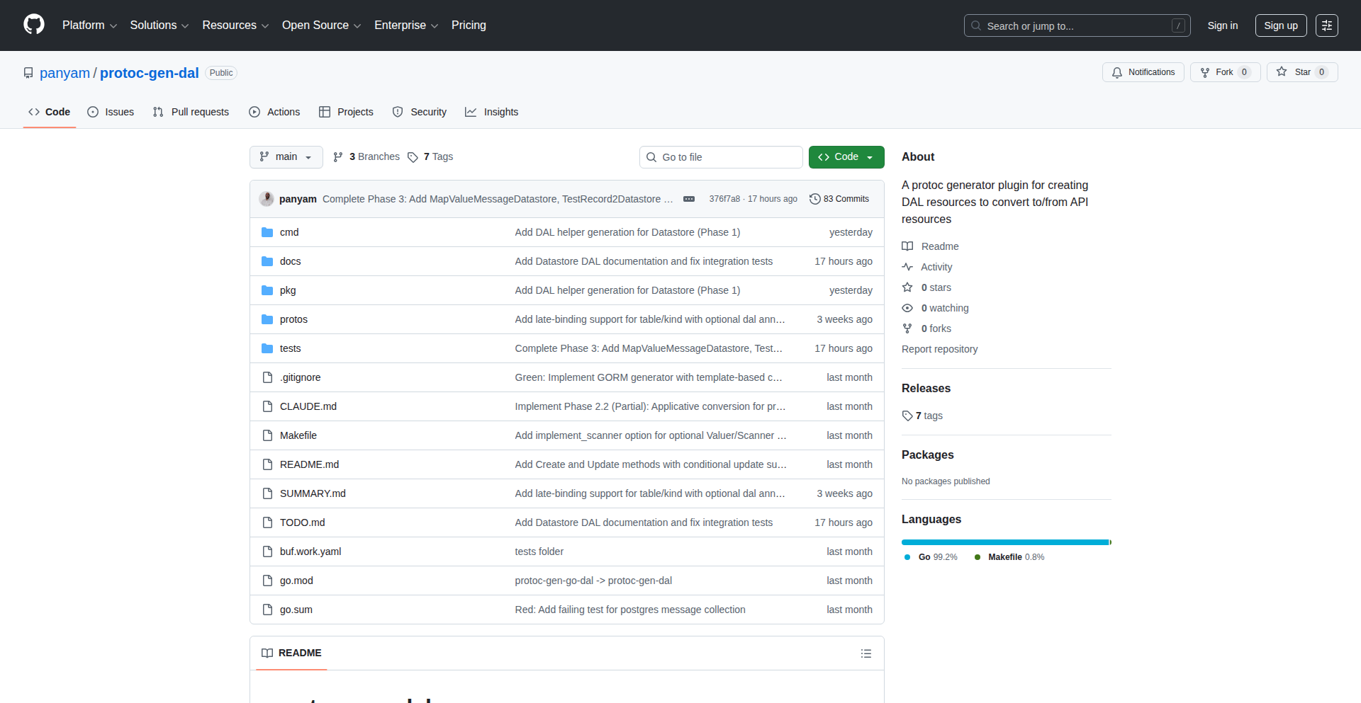 Protobuf-DB Sync Code Generator