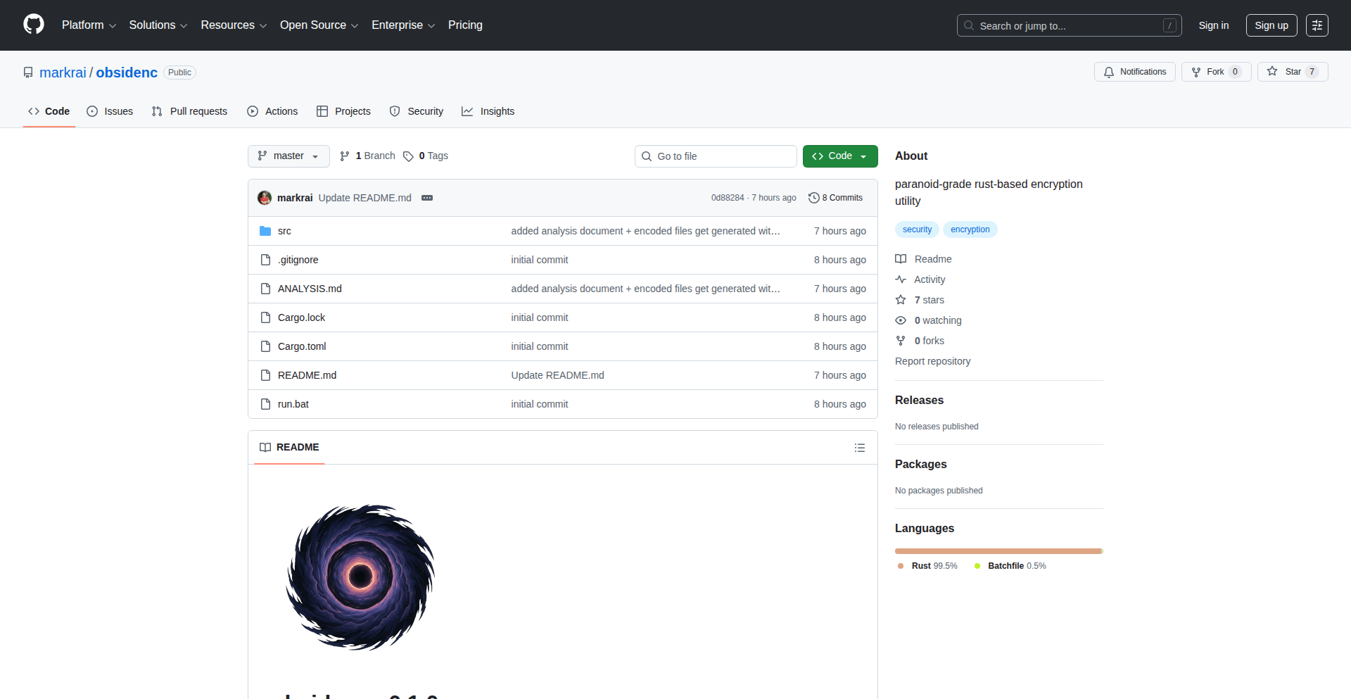 Obsidenc: 鉄壁のRust暗号化ユーティリティ