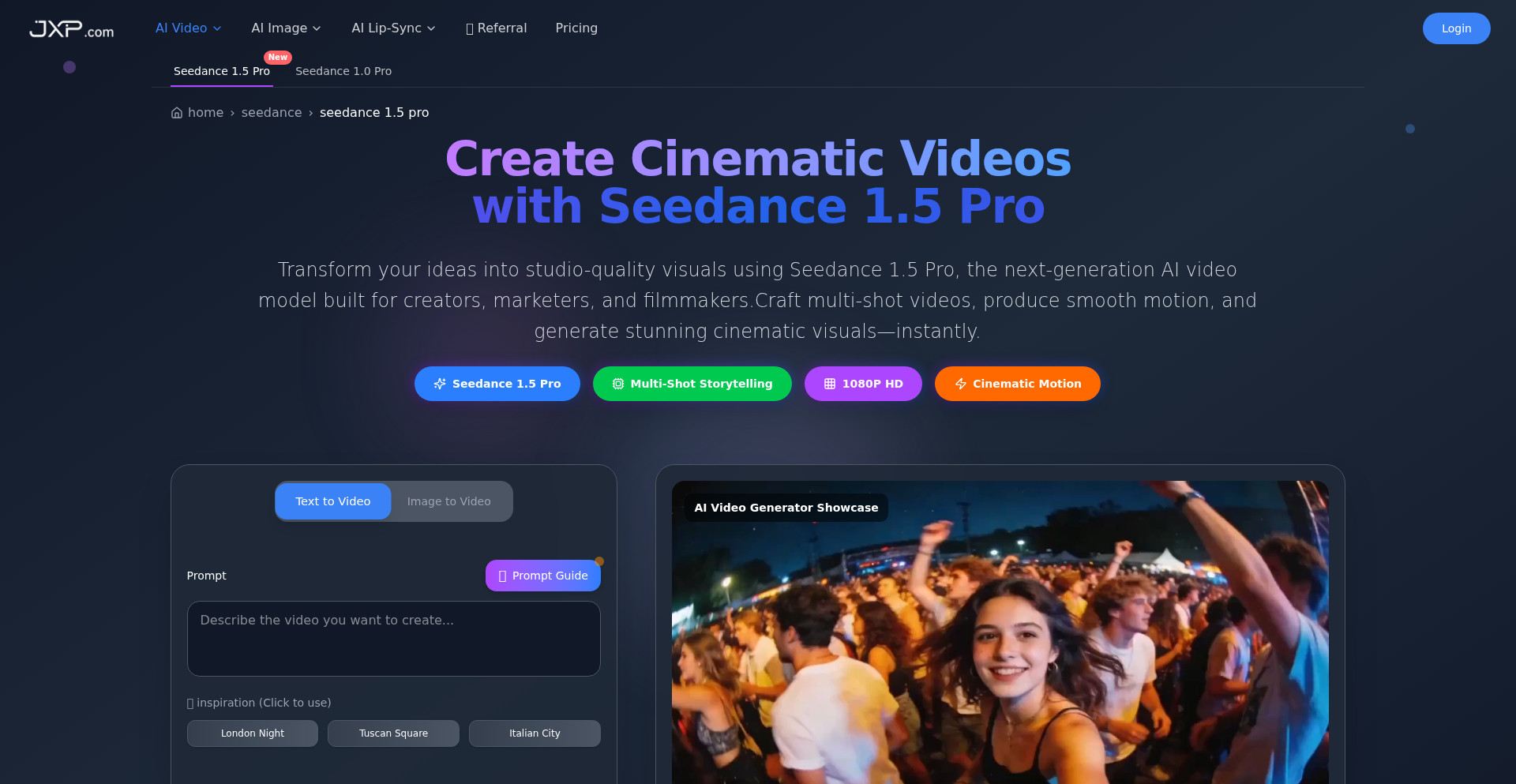 Seedance:音视频原生融合AI视频