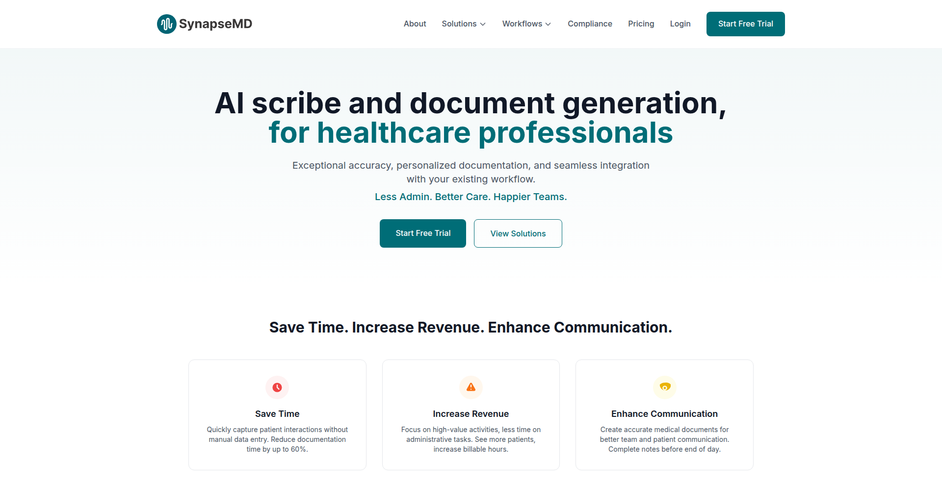 SynapseMD 医疗AI文书助手