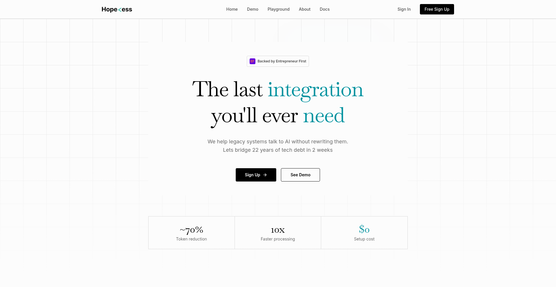 Hopeless: 遗留API的AI转接器