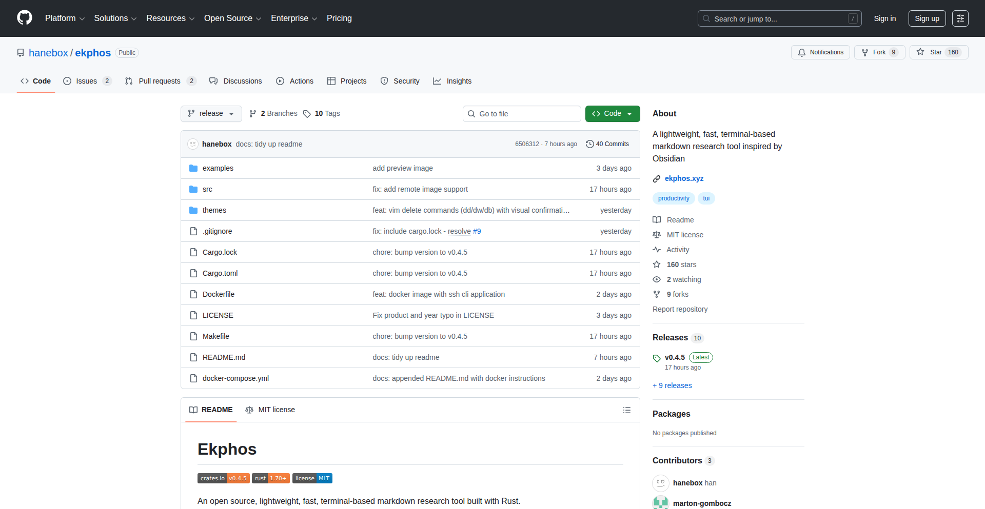 Ekphos: 终端中的 Obsidian 思维导图