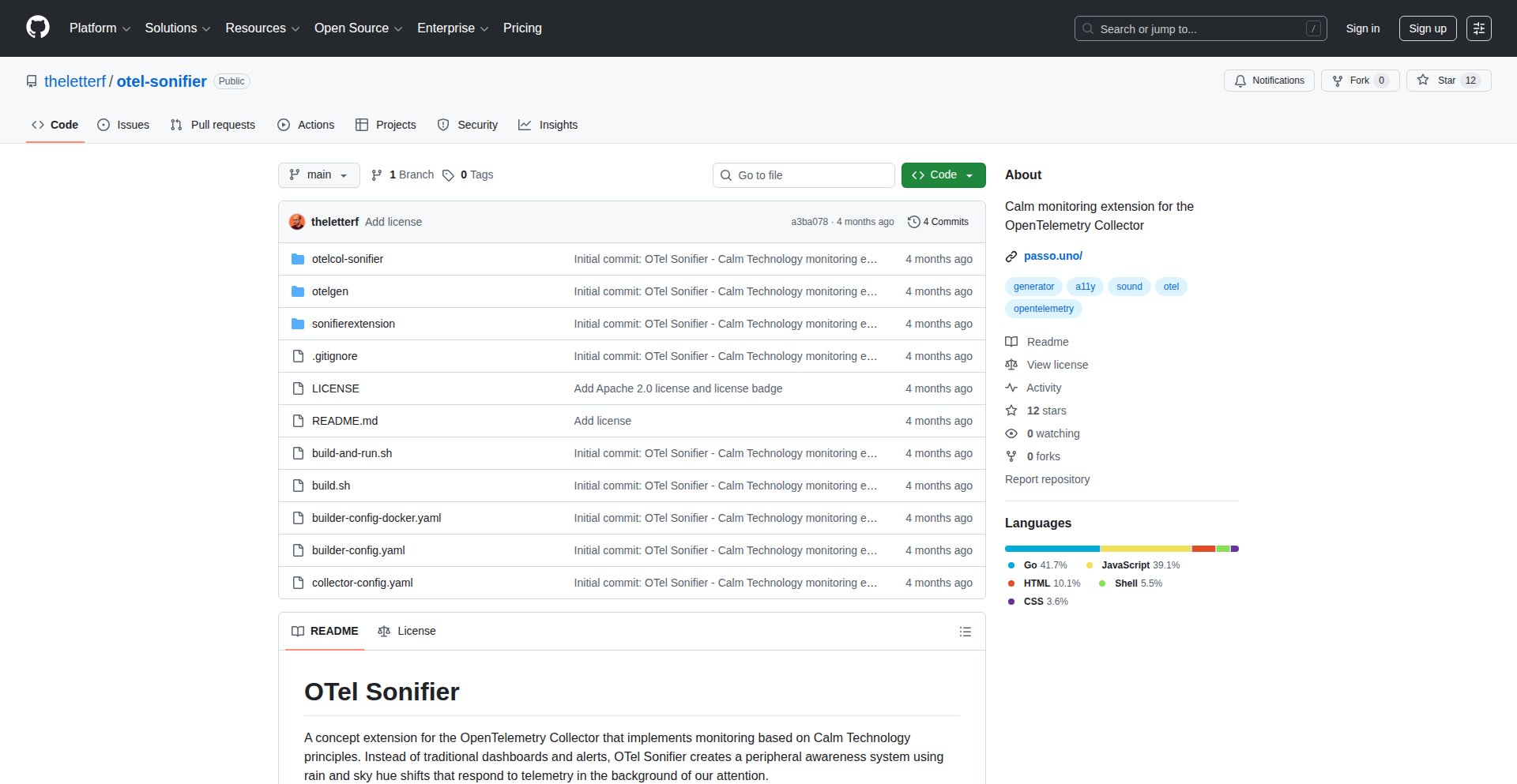 OpenTelemetry天空降雨可视化