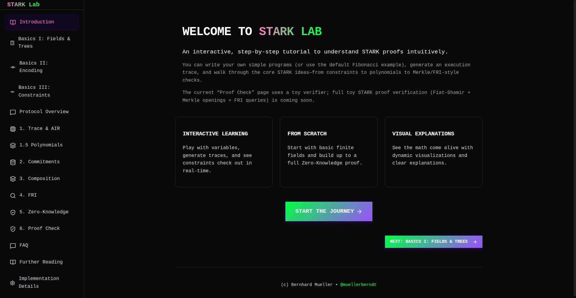 STARKLab: 可视化 STARK 证明探索器