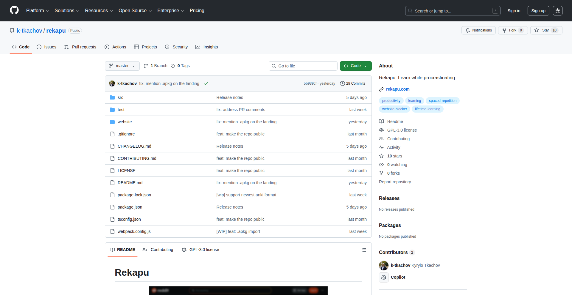 Procrastination-Powered Language Learner