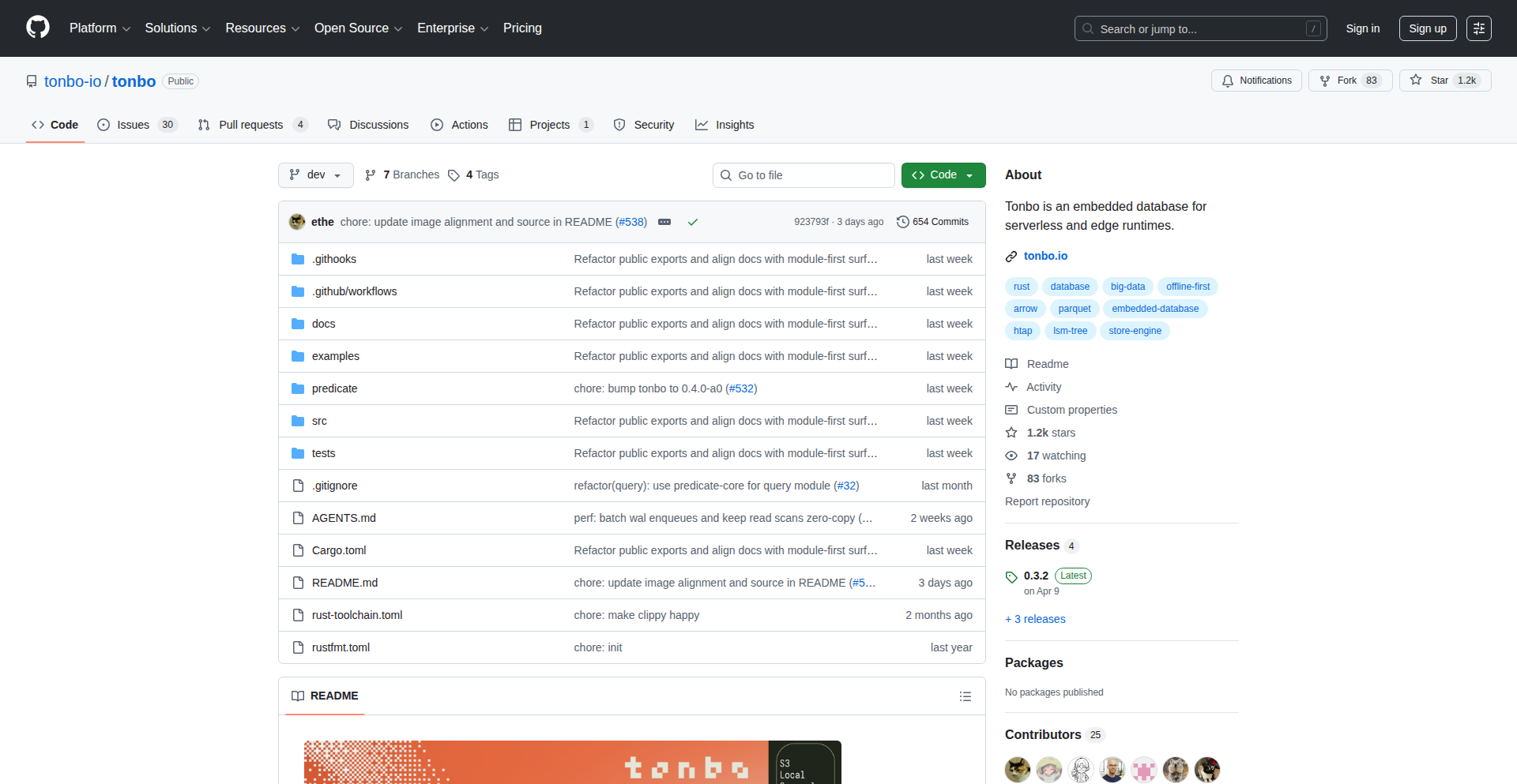 Tonbo: 无服务器与边缘计算的轻巧数据库