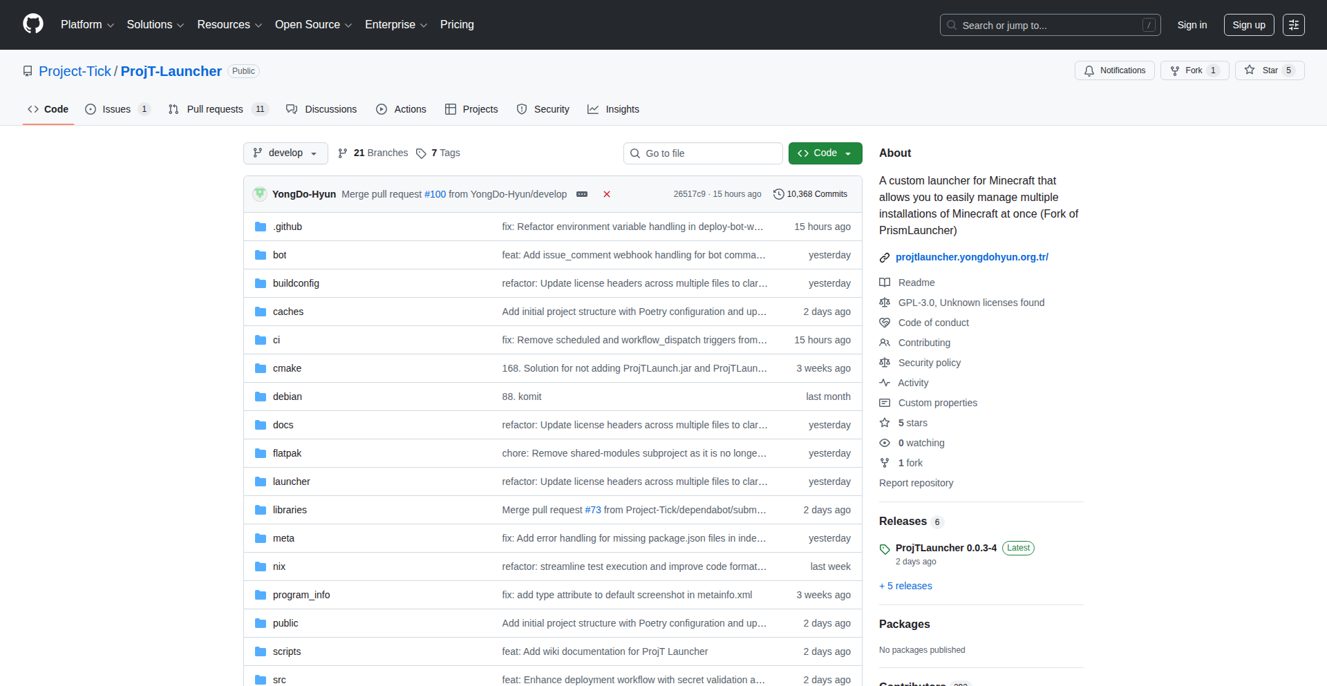 ProjT 极客启动器