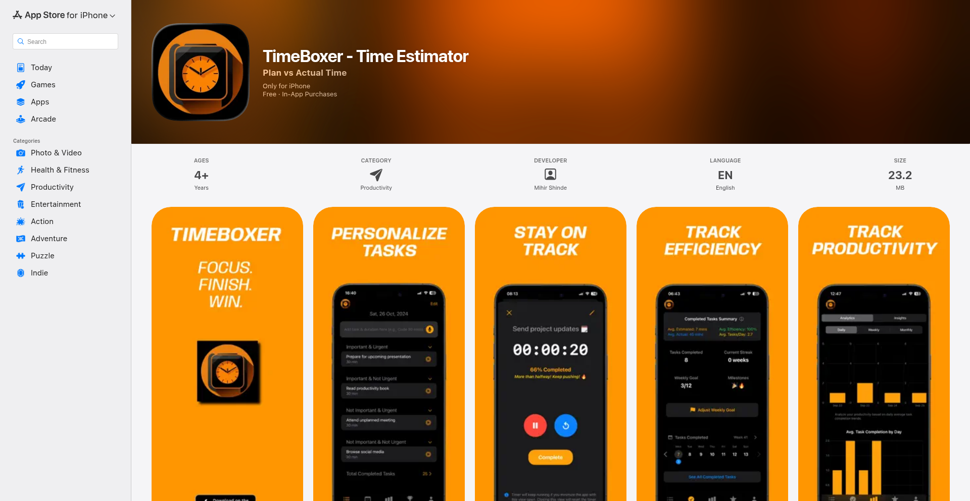 TimeBoxer：智能时间估算与追踪器