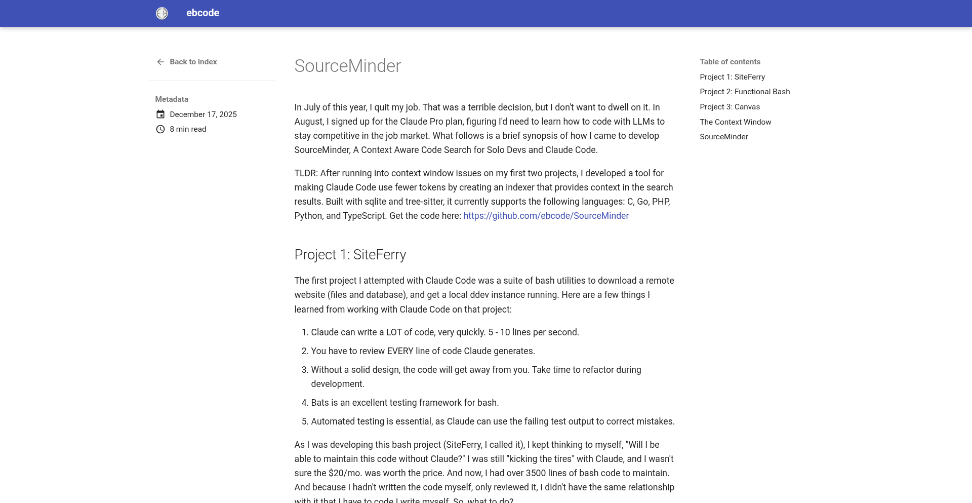 源码探针 (SourceMinder)