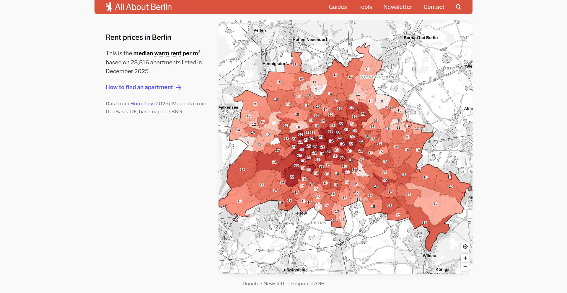 柏林租金密度地图