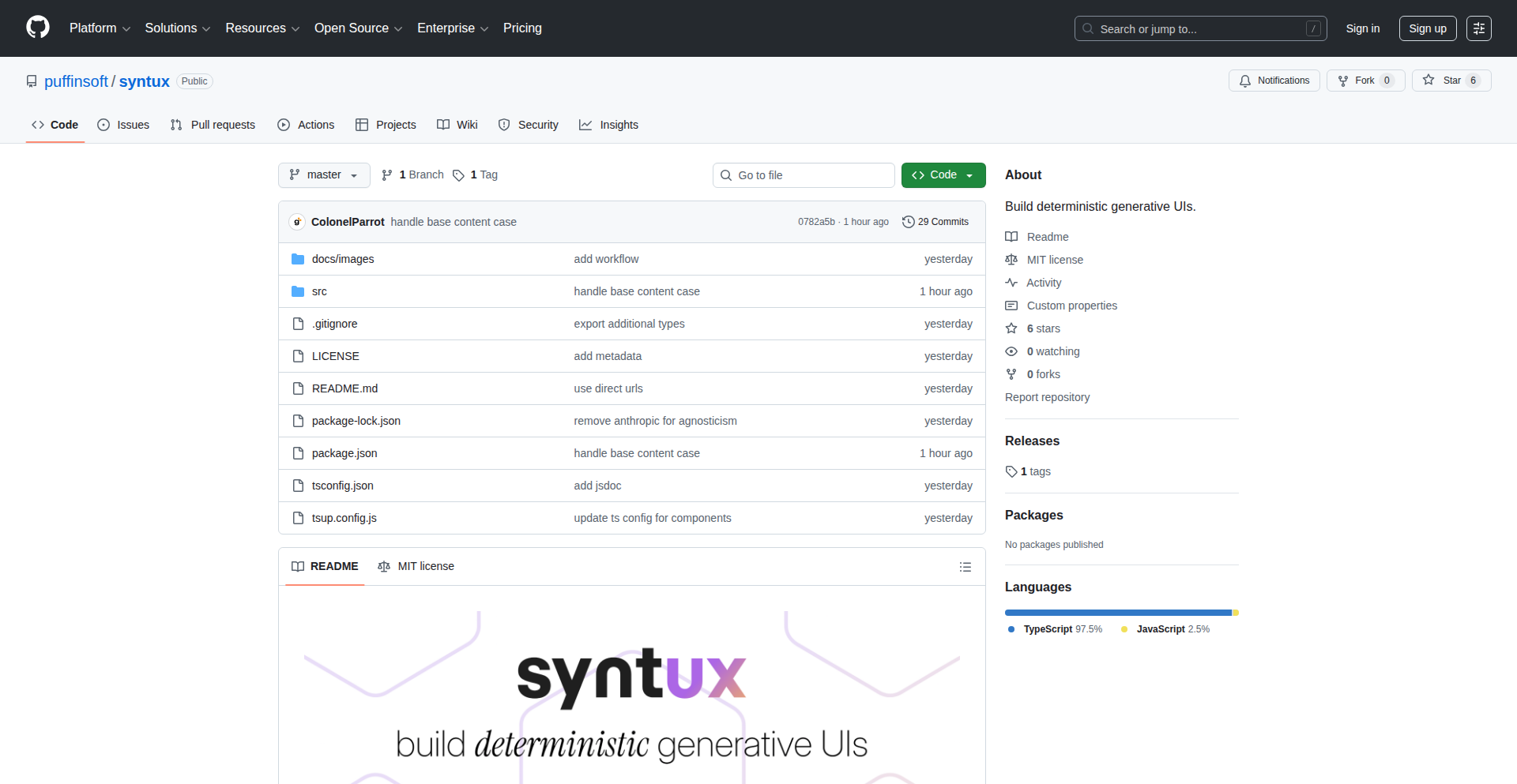 Syntux：确定性生成UI的魔术师