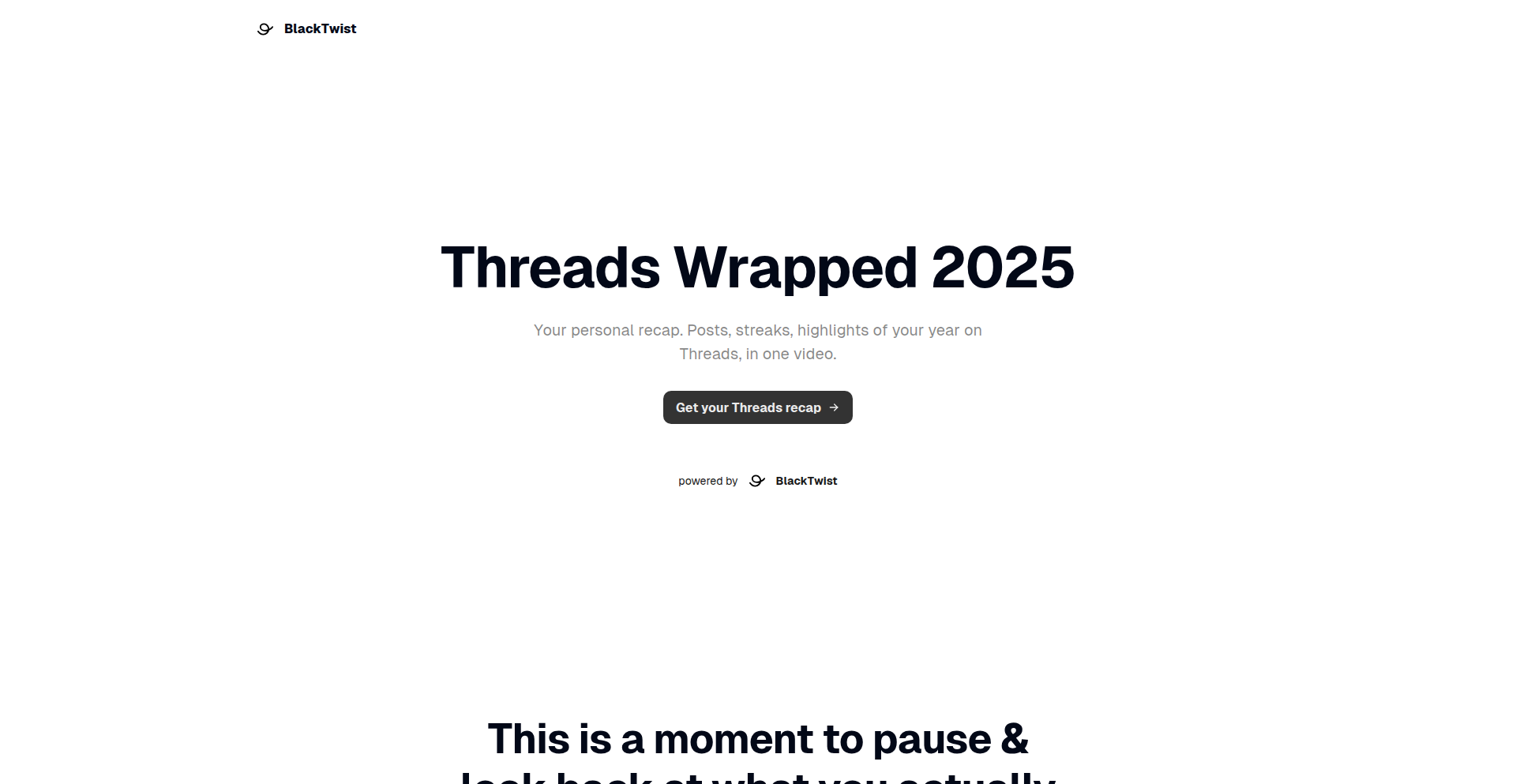 Threads年度账单生成器