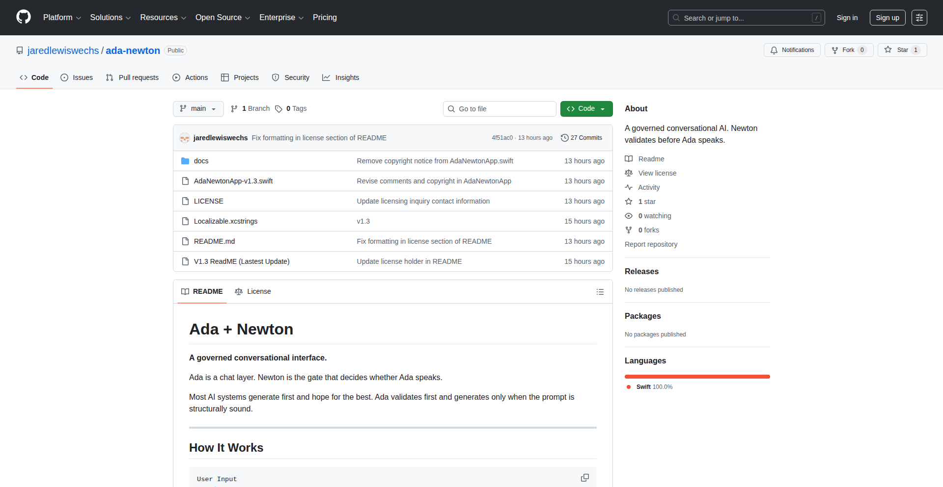 Ada：预验证AI内容生成器