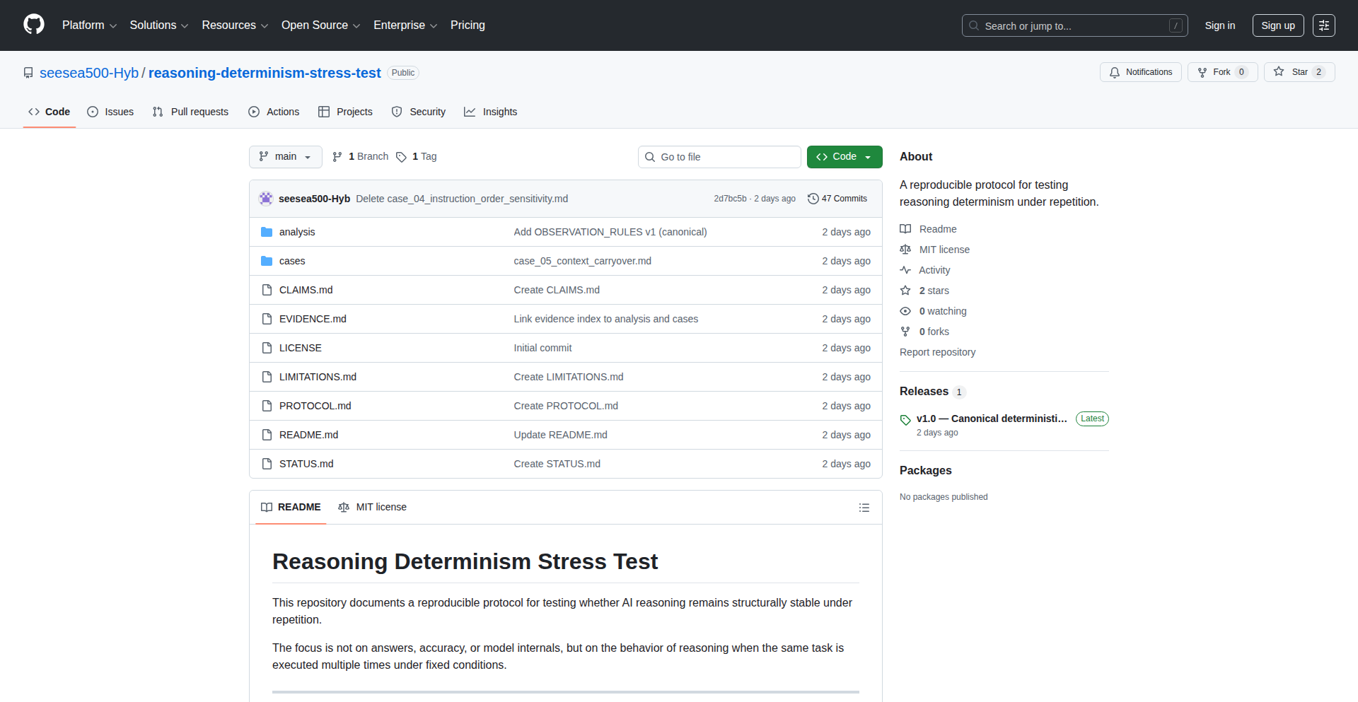 Deterministic Reasoning Stress Tester