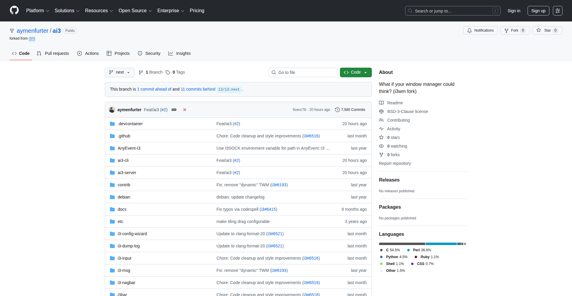 Ai3 - 智能代理式分块窗口管理器