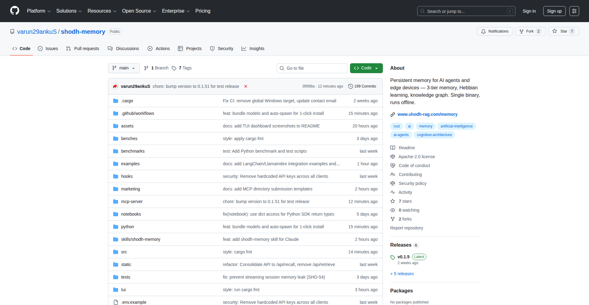 Shodh: AI 智能体认知记忆引擎