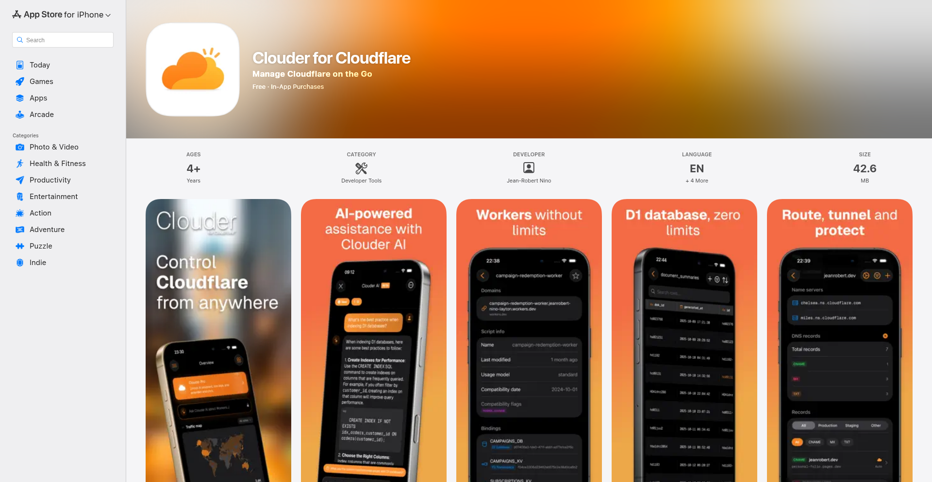 Clouder: Cloudflare移动管家