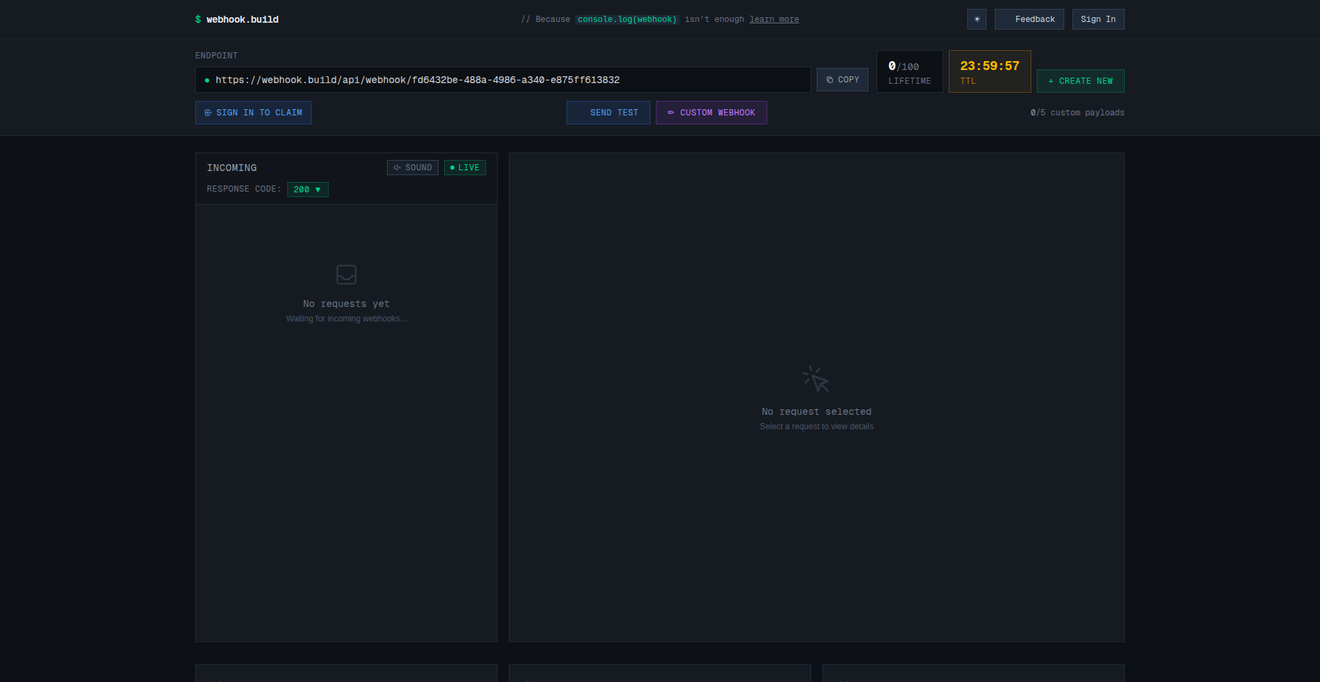 Webhook.build: 实时Webhook洞察与调试引擎
