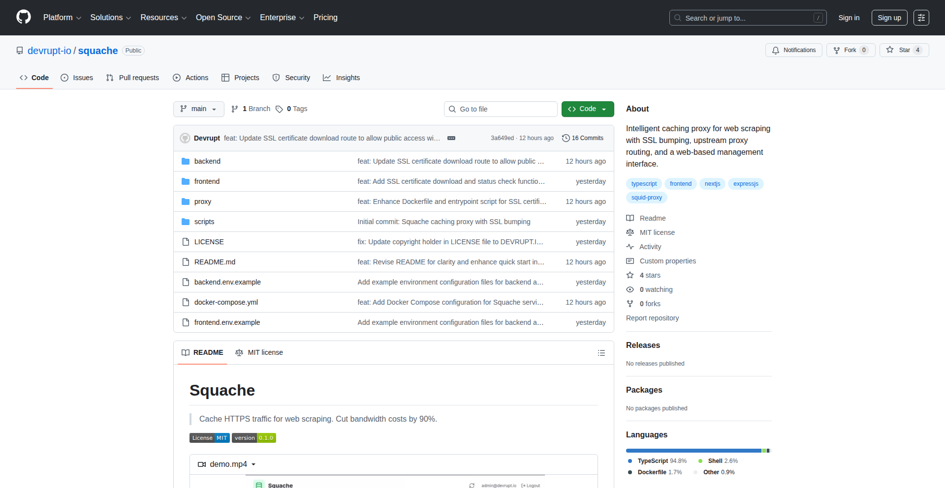 Squache: 自托管HTTPS缓存代理