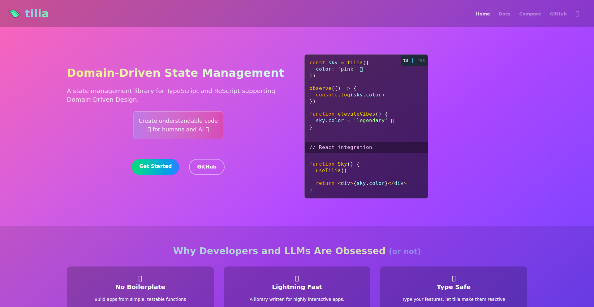 TiliaJS 态感函数库