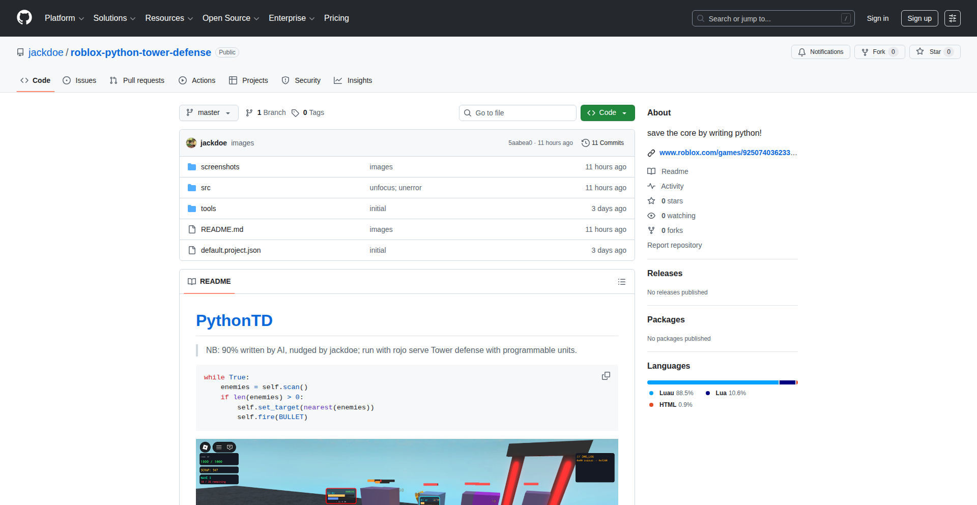Pythonoid 守护者: Roblox OOP 塔防