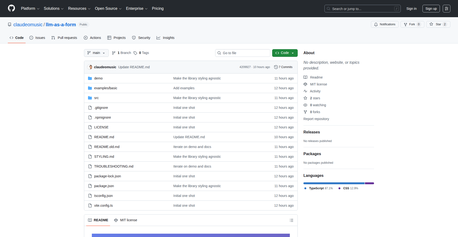 LLM-as-a-Form: 智能表单生成器