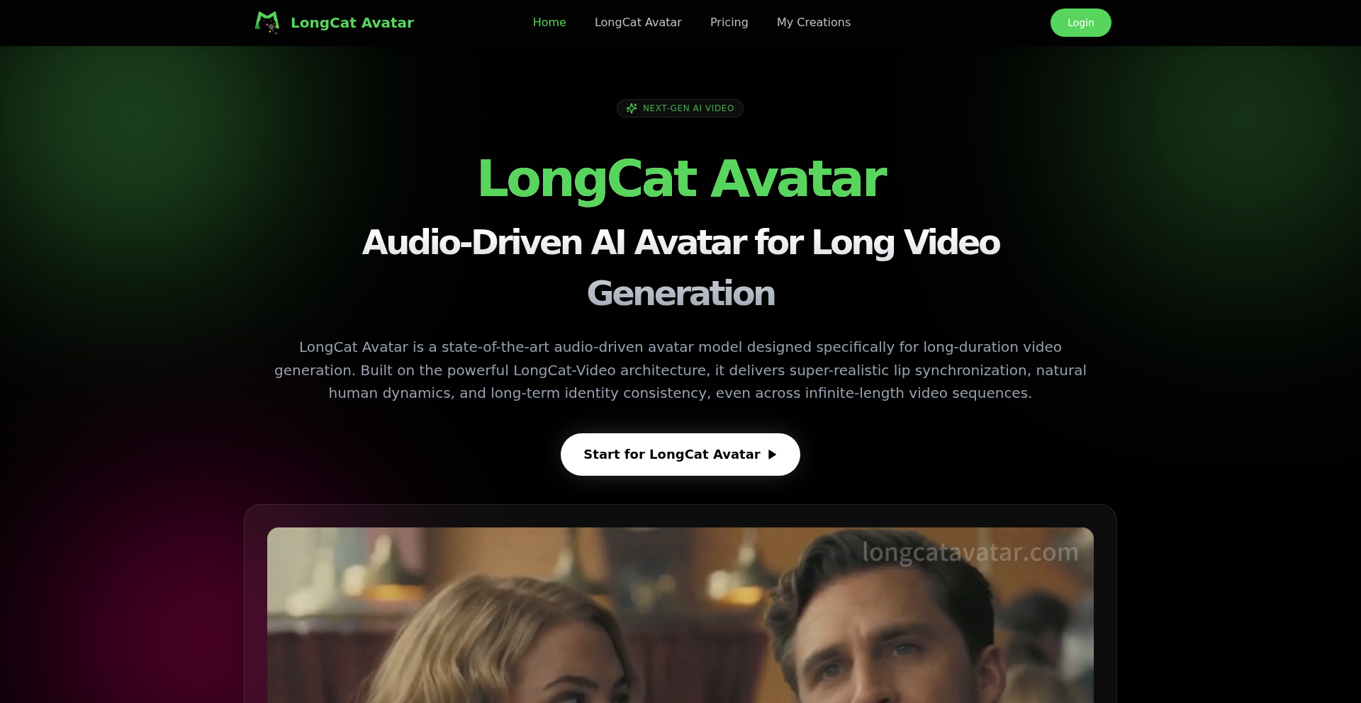 长猫长视频AI虚拟人