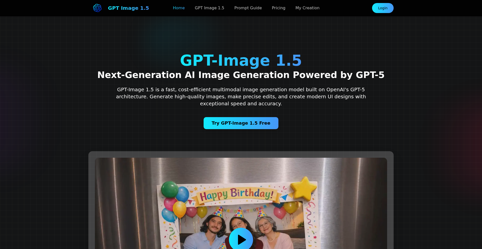 GPT Image 1.5: 精准指令图像生成与编辑引擎