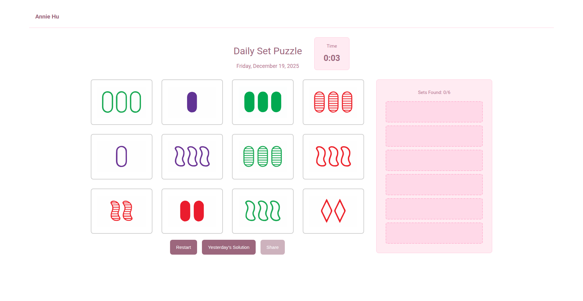 SSL续期守护者：Set游戏每日挑战复刻版