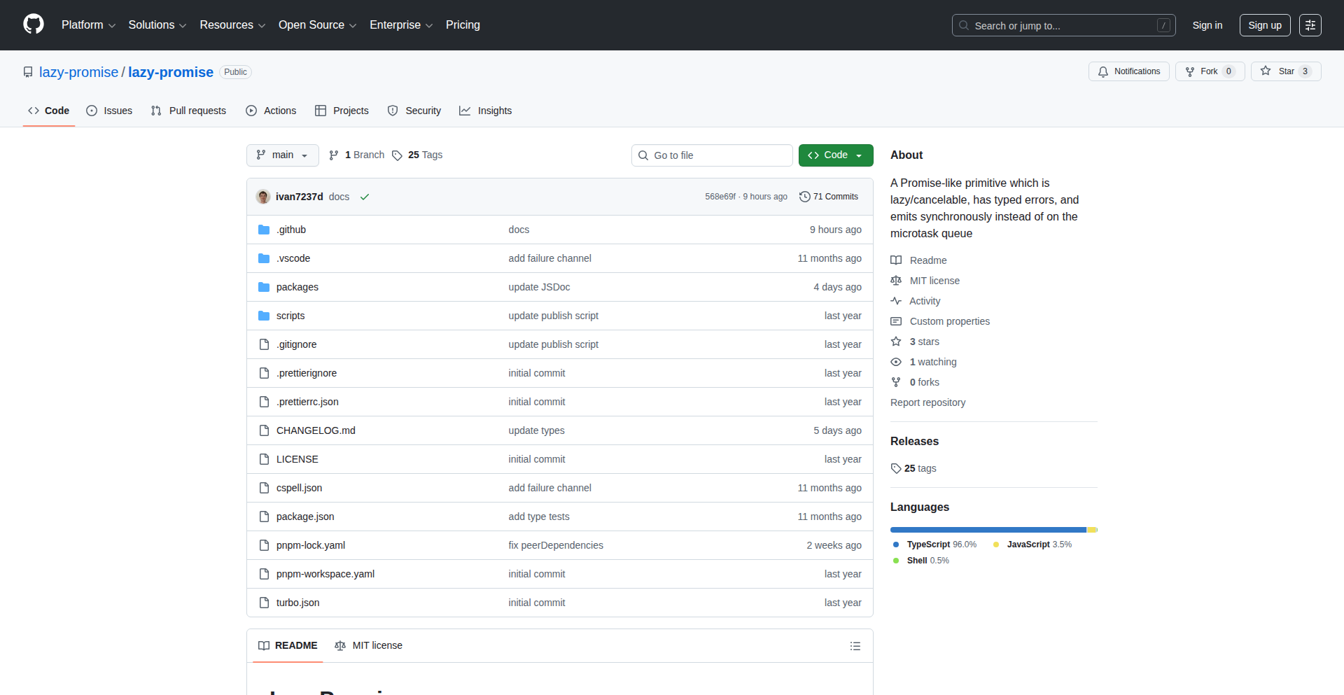 懒加载可取消的响应式承诺（LazyPromise）
