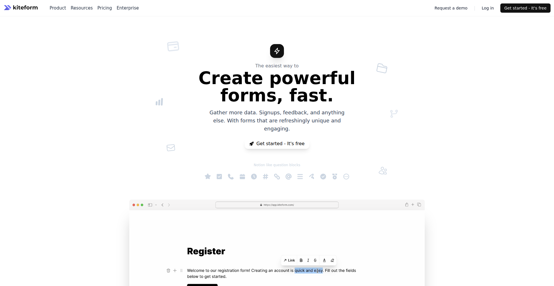 Kiteform: シンプルフォーム構築の最先端