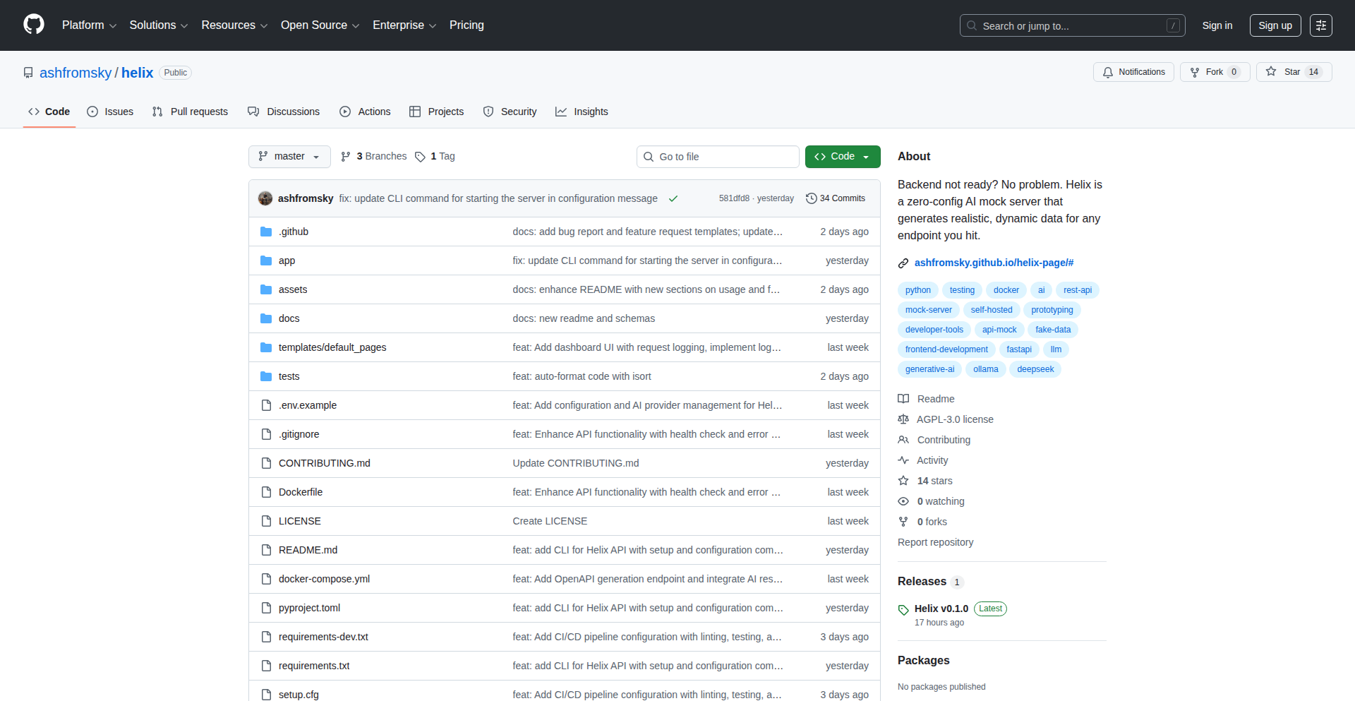 Helix: AI駆動型APIモックサーバー