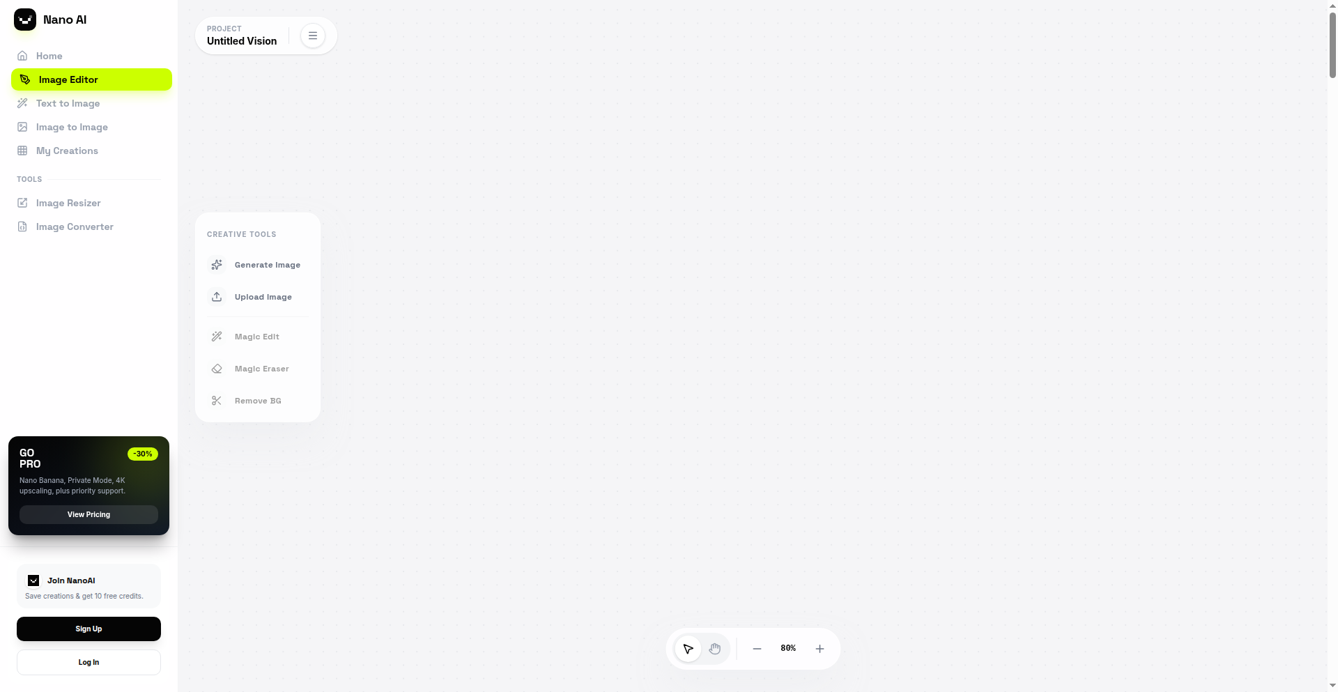 NanoAI：概念から完成まで、AI画像編集の無限キャンバス
