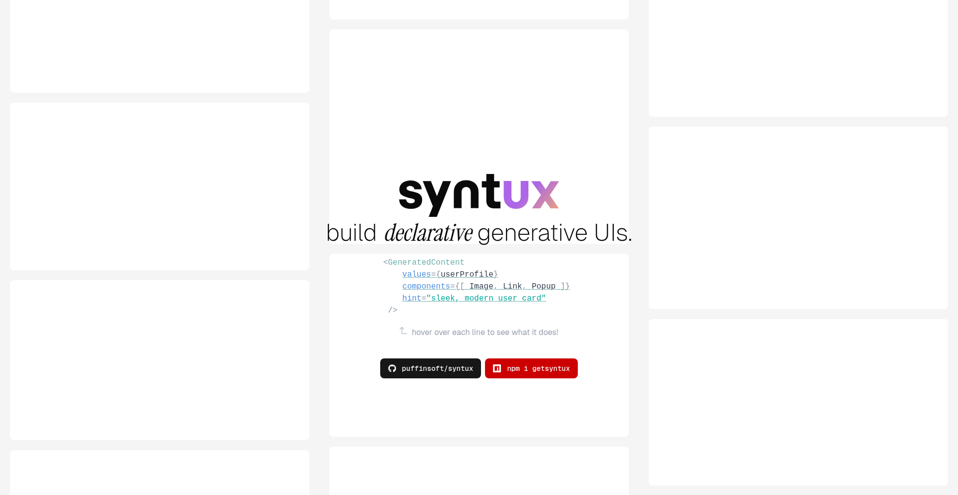 Syntux: Reactのための宣言的UI生成ツール