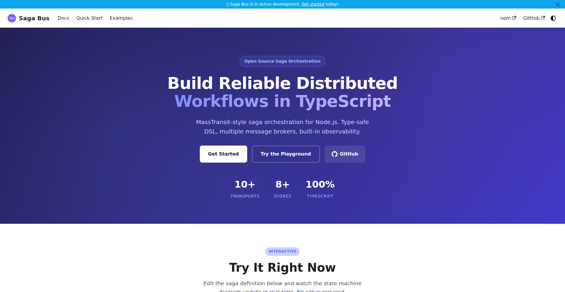 Saga Bus: TypeScript における分散トランザクションのオーケストレーション